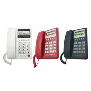 Telefon przewodowy Telefon stacjonarny Duży przycisk Telefony stacjonarne z dzwoniącym - Zdjęcie 1 z 11