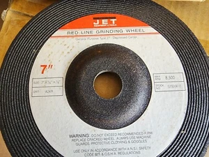 Lote de 10 - Muela Jet A24R Red Line 7" 7" x 1/4" x 7/8", 8500 RPM - Imagen 1 de 3