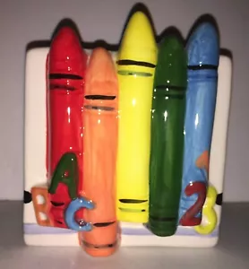 Lehrer Keramik Vase Buntstifte Übertopf Herzstück - Bild 1 von 12