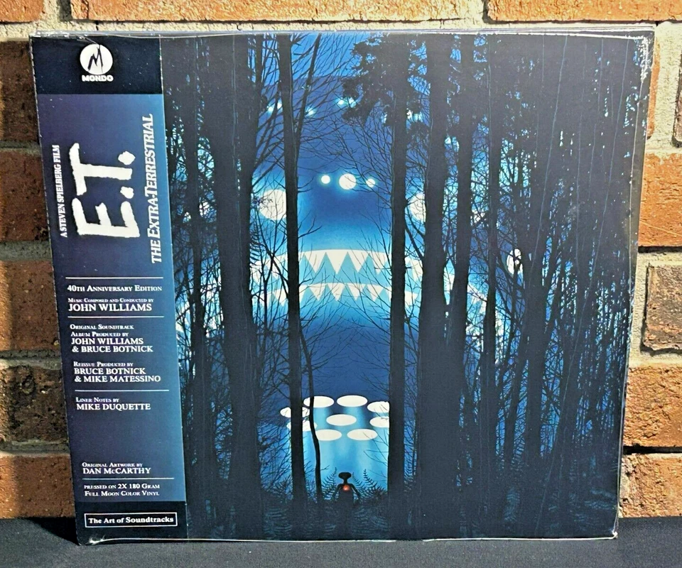 E.T. THE EXTRA TERRESTRIAL - Soundtrack, Ltd 40th Anni 180G 2LP  BLUE MOON VINYL - Image 1 of 4