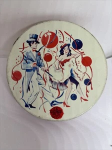 Vintage Silvester Blech Lärmmacher Party Paar USA Metall Spielzeug MFG Co. funktioniert - Bild 1 von 4