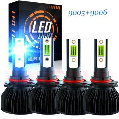 Bombillas de faros LED azules 8000K para Lincoln Mark VIII haz alto y bajo 1993-1998 Foto 1 de 4