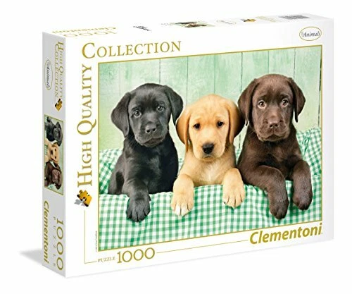 Clementoni-I Tre Labrador Puzzle, 1000 Pezzi, Multicolore, 39279 (N9N) - Immagine 1 di 1