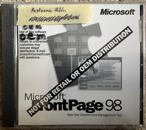 Microsoft FrontPage 98, CD Key & Product Key - Picture 1 of 3