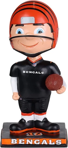 Cincinnati Bengals Vintage Retro Player Classic Bobblehead Brand New In Box Cover