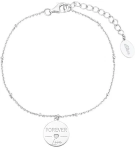 s.Oliver 2031438 ladies' bracelet 925 silver gold-plated with stones New - Picture 1 of 1