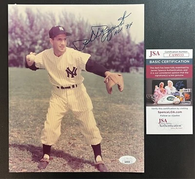 Phil Rizzuto Signed 8x10 Photograph JSA Cert w/COA MLB #10 New York Yankees HOF! - Image 1 of 4