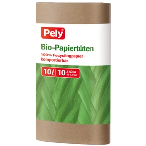 Pely Bio Sacs en Papier 100 pour Cent Papier Recyclé 10L 10 Pièce - Bild 1 von 1