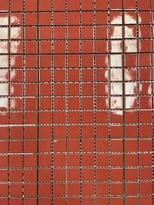 Fall Leaf Red Glossy Tile 1 7/8" x 1 7/8" 10 Square Feet Wall Ceramic C# 595 - Picture 1 of 1