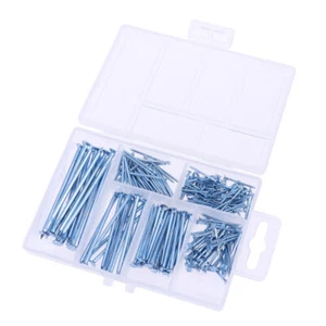 240 PCS Wood Nails Kits Round Head Iron Masonry Picture Hanging - Picture 1 of 12