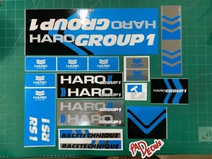 Haro group1rs1 bmx sticker decals - Picture 1 of 3