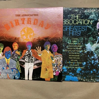 Lot Of 2 - The Association, Birthday & Greatest Hits LP Pop Psych VG/VG+ & G/F - Image 1 of 4