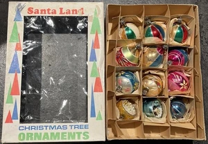 12 adornos navideños redondos y lágrima soplados a mano de colección Santa Land Polonia - Imagen 1 de 17