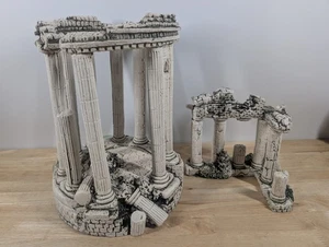 2 Piece Roman Columns Aquarium Fish Tank Ornament / Decoration -Huge / Large - Picture 1 of 15