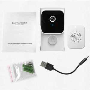 Timbre Video Inteligente WiFi Inalámbrico Botón Volumen Tipo Wifi Color Distan - Imagen 1 de 14