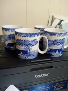 Spode Blue Italian 3 3/8" Mugs (Set Of 4) - Picture 1 of 4