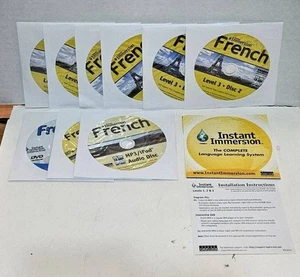 Instant Immersion French Levels 1, 2 & 3 Computer Software PC & MAC 2009 - Picture 1 of 2
