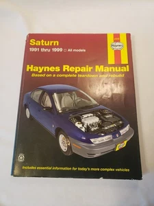 Haynes Repair Manual Saturn S-Series 1991 Thru 1999 Paperback 87010 all models - Picture 1 of 7