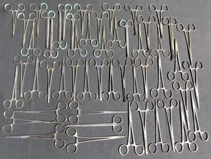 Various Surgical Medical Hemostats Clamps Forceps Scissors (Lot of 52pcs) - Picture 1 of 20