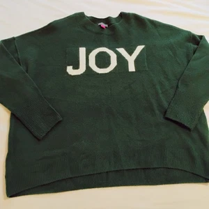 Vince Camuto Joy Holiday Christmas Sweater Oversized Large Green Shirt - Picture 1 of 7