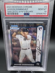 Bowman Chrome 2024 • Jasson Dominguez RC PSA 10 - 25 aniversario (RC) Yankees - Imagen 1 de 4