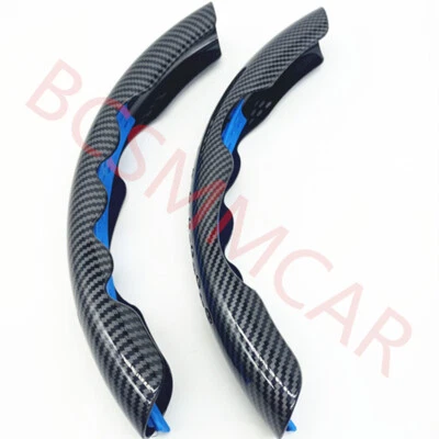 15in Car Steering Wheel Booster Cover Anti-skid Protector Carbon Fiber Decor - Image 1 of 4