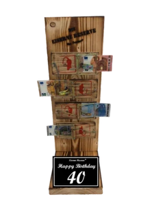 Eiserne Reserve ® Mausefalle 40 Geburtstag Geldgeschenk - Geschenkidee zum 40. - Bild 1 von 2