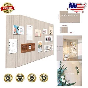 Elegant Dark Camel Felt Bulletin Board Tiles for Stylish Home and Office Decor - Picture 1 of 11