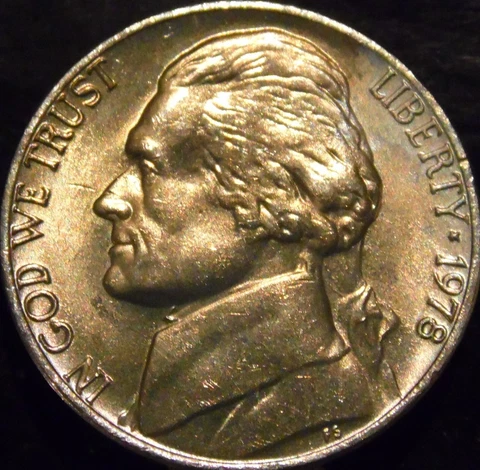 1978-P Jefferson Nickel Choice/Gem BU Uncirculated Full Step Full Steps Cover