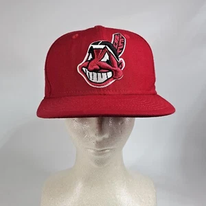 Cleveland Indians Mütze Chief Wahoo New Era 59Fifty nicht verstellbar 7 1/8 Wolle MLB einfarbig - Bild 1 von 13