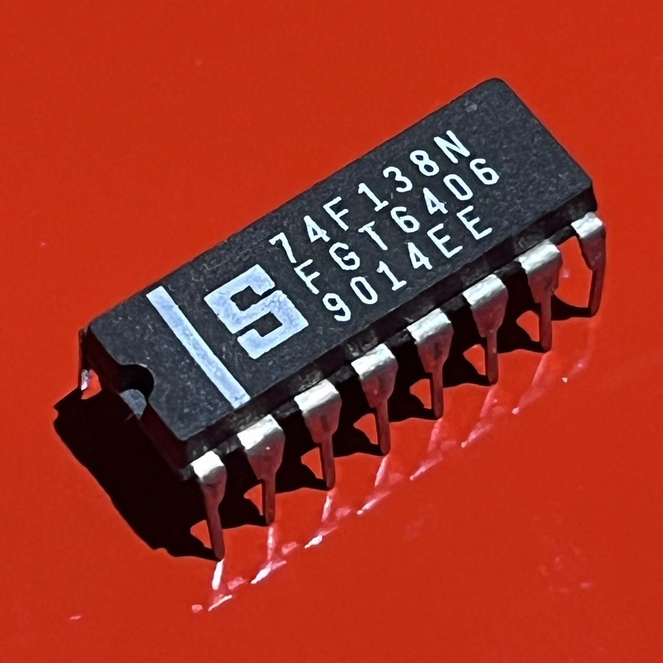 [1x] 74F138N Signetics 1-of-8 Decoder/Demultiplexer IC PDIP-16 - Bild 1 von 3