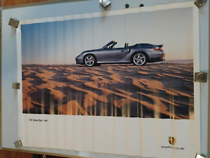 Porsche 911 Turbo Cabriolet, affiche originale officielle du showroom