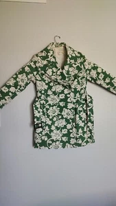 Merona Women's Belted Green Trench Coat Lined Inside - Picture 1 of 8