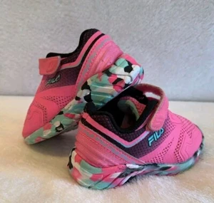 Fila Galaxia 4 correas Mashup PS niñas pequeñas rosa multicolor zapatos talla 5 - Imagen 1 de 6