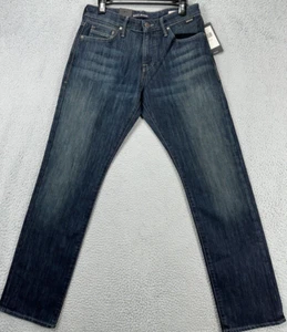 Mavi Men Relaxed Straight Leg Jeans 29X32 Matt Blue Distressed Deep Stanford NEW - Picture 1 of 13