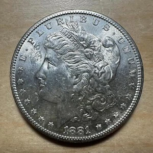 1881-S Morgan $1 Dollar Raw BU - Cartwheel Luster, Blast White #1 - Picture 1 of 2