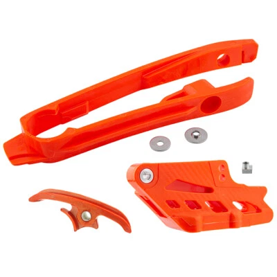 Chain Guide and Slider Kit Orange For KTM 125SX 150SX 150XC-W 250SX 250XC 300XC - Image 1 of 4