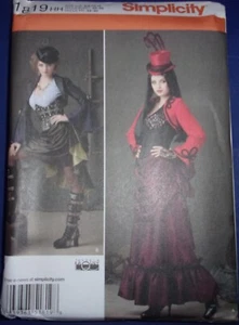 Simplicity Misses Steampunk Costumes Size 6-12 #1819 Uncut - Picture 1 of 2