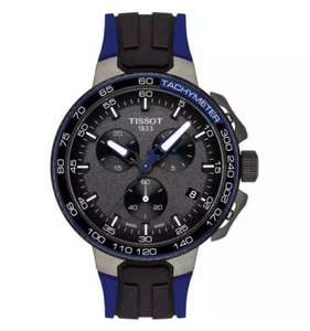 New TISSOT T-RACE CYCLING CHRONOGRAPH Black/Blue Men's Watch T111.417.37.441.06 - Picture 1 of 4