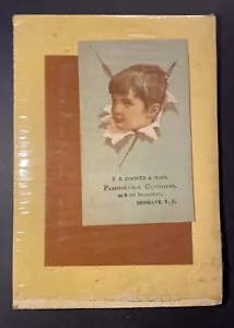 Vintage Original Art Business Ads T. S. Cooper & Sons Fashionable 4 1/2" x 3" - Picture 1 of 1