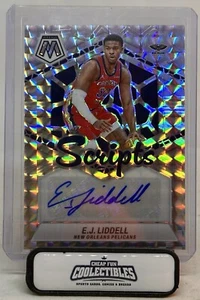 E.J. LIDDELL AUTO 2023-24 PANINI MOSAIC SCRIPT SILVER PRIZM MS-EJL PELICANS - Foto 1 di 3