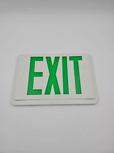 Brand New Green Letter EXIT SIGN FRONT Enclosure Replacement Plate Face Cover - Picture 1 of 2