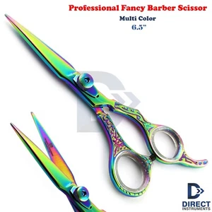 Multi-color Professional Fancy Barber Hair Cutting Scissor Hairdressing Shears - Picture 1 of 6