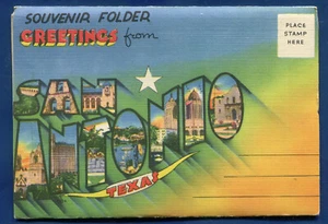 San Antonio Texas the Alamo Postcard Folder PF686 - Picture 1 of 2