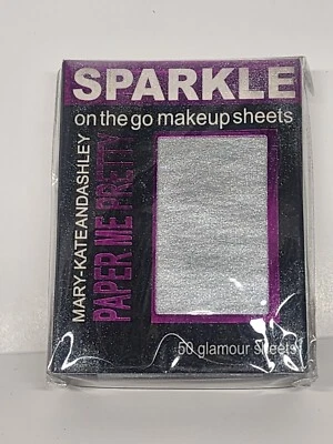 MARY-KATE AND ASHLEY On The Go 50  Makeup Sheets SILVER SPARKLE NEW - Image 1 of 2
