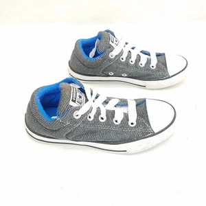 Zapatillas Converse All Star Chuck Taylor Low Top Gris Azul Zapatos Junior Talla 2 - Imagen 1 de 7