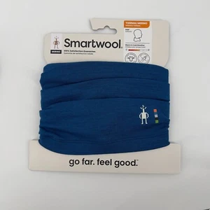 SmartWool Kids S/M Thermal Merino Wool Neck Gaiter Nival Blue Heather Cold NWT - Picture 1 of 4