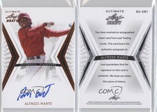2012 Leaf Ultimate Draft Alfredo Marte #BA-AM1 Auto