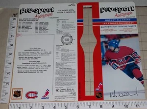 1986 TAPPETINI NASLUND AUTOGRAFO UFFICIALE PRO-SPORT NHL HOCKEY MONTREAL CANADESI - Foto 1 di 1