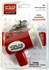 Worlds Smallest MEGAPHONE Tiny Toy Backpack/Zipper Pull, Keychain